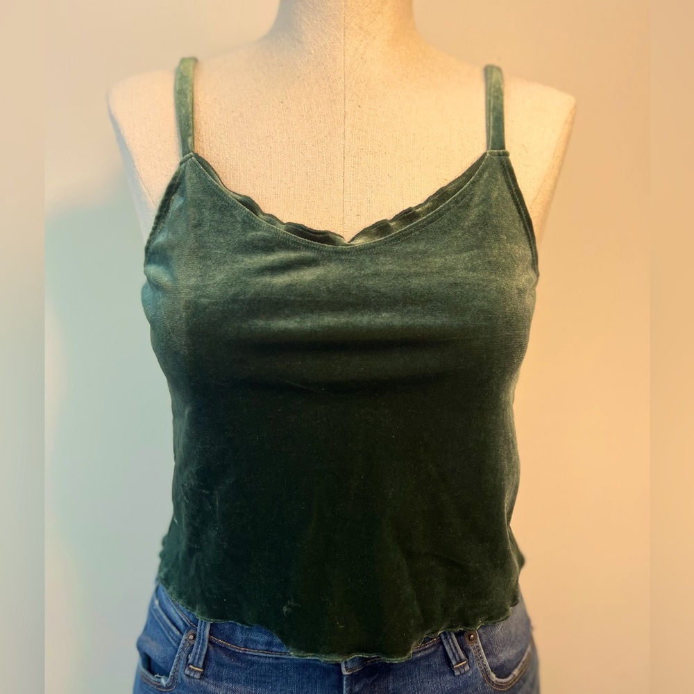 COPY - Abercrombie & Fitch Green Velvet Tank